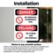 Signmission 3.5 in Width, Vinyl Decal, Rectangle, Bilingual OS-2PACK-DS-D-35-VS-1485 - alternate 5